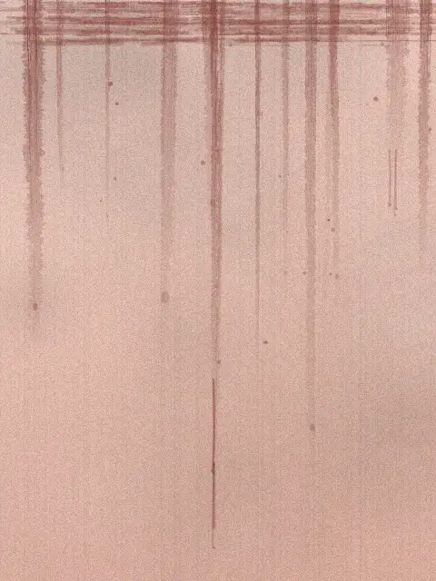 Drip design d083: moody dripping paint abstract art print in the Blush palette, density sparse, edges raw