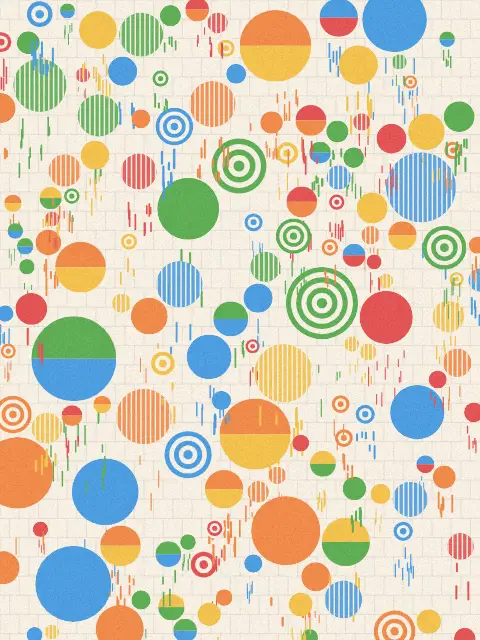 Drizzle design b5e8: graphic rain line art print in the Sunshower palette, density packed, spread 21