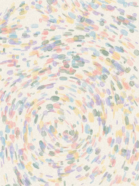 Gyre design a676: swirling abstract brushstroke art print in the Pastel Front palette, system twin gyres, strokes gusts